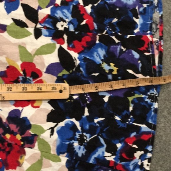 Lane Bryant Women’s Sz 16 Colorful Floral Linen Summer Dress - Picture 16 of 16